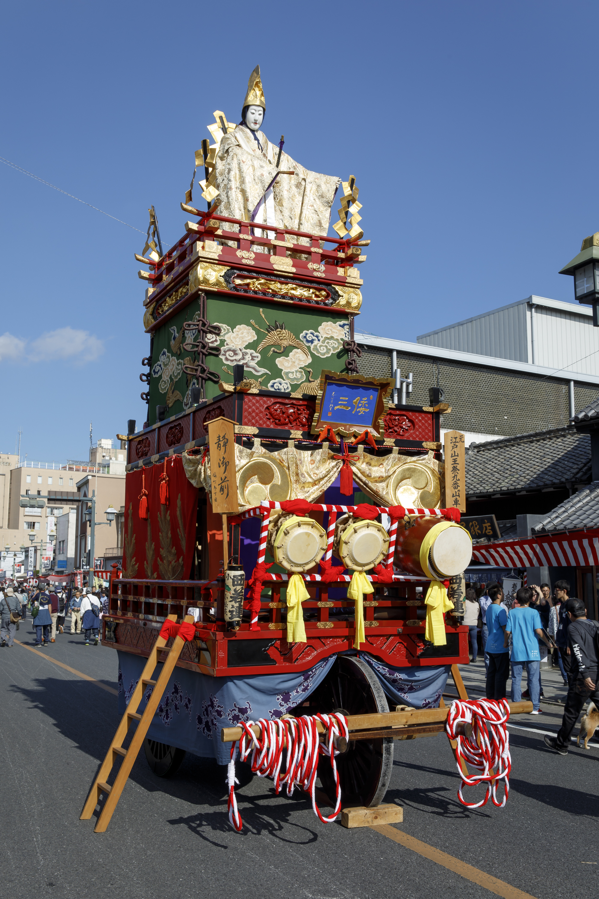 江戸型山車「静御前」の展示風景